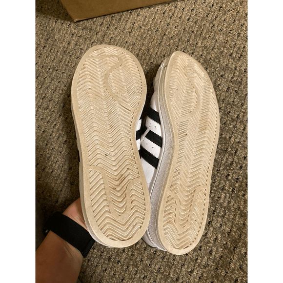 Adidas Originals Superstar Sneakers Size 7 Women, Cloud White And Core Black - F - Picture 6 of 6